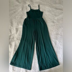 Old Navy Emerald Green Flowy Jumpsuit Long Romper